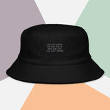 "The Motto" terry cloth bucket hat