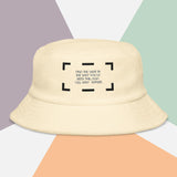 "The Motto" terry cloth bucket hat